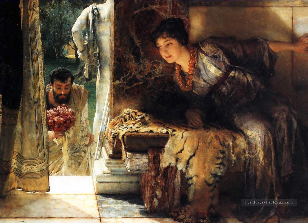 bienvenue aux traces romantiques Sir Lawrence Alma Tadema Peintures à l'huile